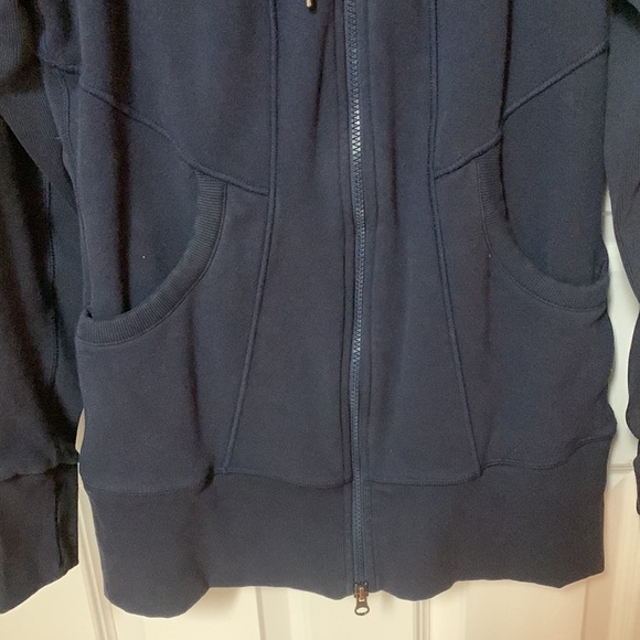 Athleta Cya Stronger Navy Full Zip Long Sleeve Jacket Hoodie‎ - Picture 4 of 4